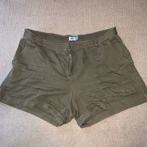Olive green shorts